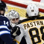 Pastrňák mírnil výprask Bruins, Palát skóroval