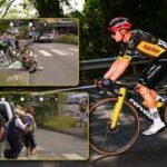 Pohroma na Tour: Po pádu v nepříjemné zatáčce odstoupil Vingegaard