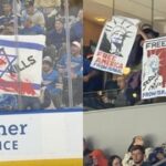 Rozruch v NHL! Fanoušci vytáhli protiizraelské transparenty, klub je vyhodil z haly
