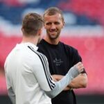 Souček sledoval český trénink ve Wembley, s týmem si dá i večeři