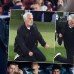 Starý dobrý Mourinho! Výhru v El Clásicu slavil na kolenou, pak si rýpl do novinářů